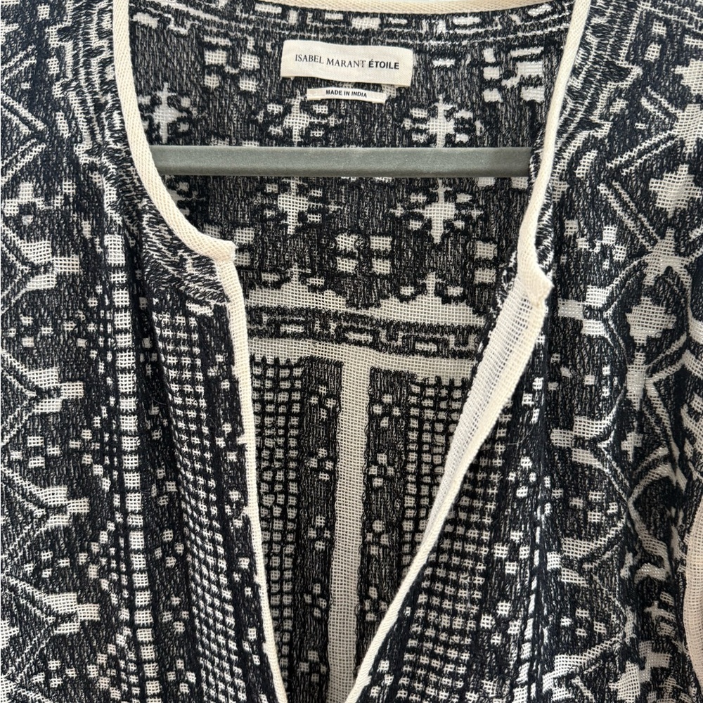 Isabel Marant Black and White Patterned tunic - Picture 5 of 5